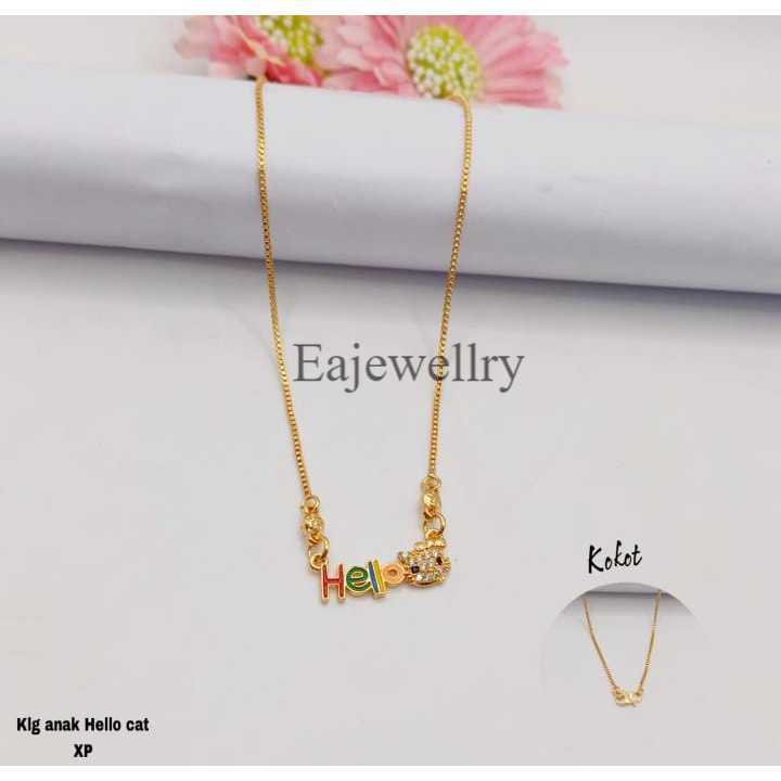 Kalung Emas Anak Perempuan Gold 5 Model Realpict Berlapis Emas 24 Karat