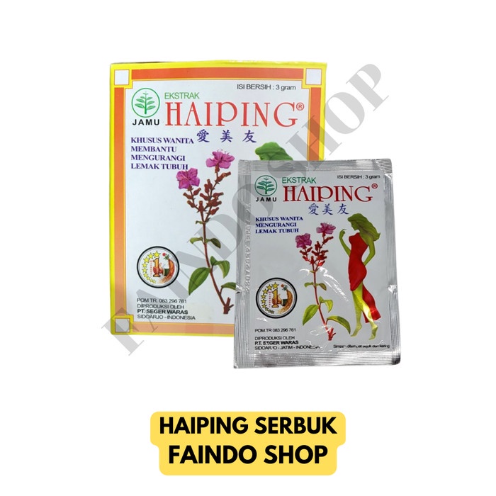 

Jamu Haiping Serbuk Untuk Melangsingkan Tubuh Eceran