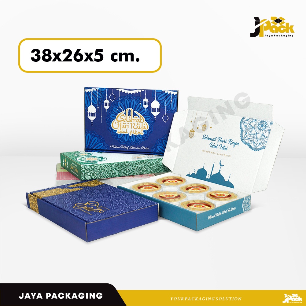 

Box 38x26x5.5 cm (KuKer Toples 250gr isi 6) Kardus/Karton/KUKER 250 gr/Kue Kering/hampers/idul fitri/eid mubarak/tinggi5/tinggi6/38x26x5
