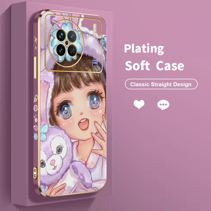 Golden Plated Casing Case For Vivo X90 X90s X90 Pro X9 X9s Case For Vivo X21s X50 Lite vivi X90Pro X