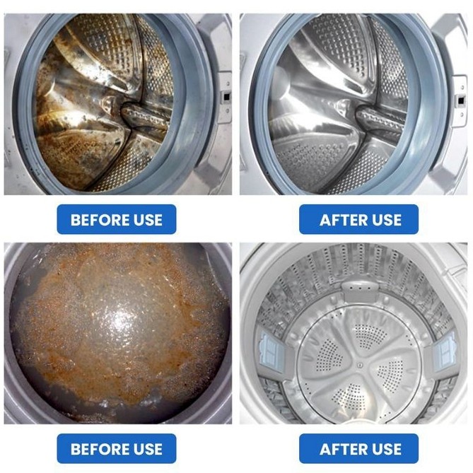 Bubuk Pembersih Mesin Cuci Top loading Front loading
