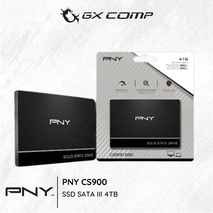 PNY CS900 SATA III 6GB/s 2,5" Nand 4TB | SSD 4 TB