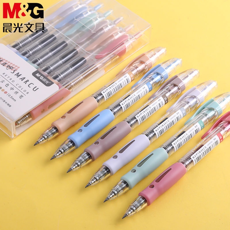 

M&G Bolpen Gel / Pulpen Gel Retro 0.5 Set Isi 6 Warna - AGP023R4