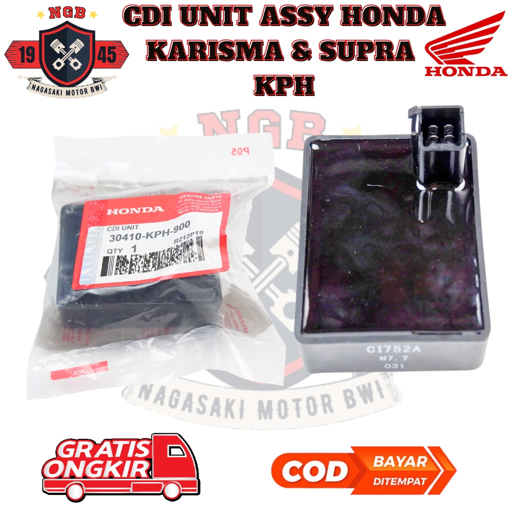CDI Unit Assy KPH Honda Supra X 125 & Karisma / CDI Motor Honda Supra X 125 - 30410-KPH-900