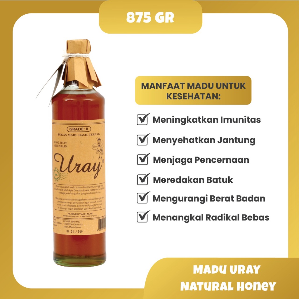 

PROMO Madu Uray / Madu Alami 875g TERLARIS BANDUNG
