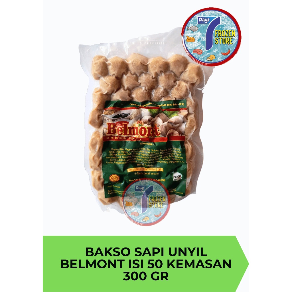 

RB Bakso Sapi Unyil Belmont Isi 50 Kemasan 300 Gr