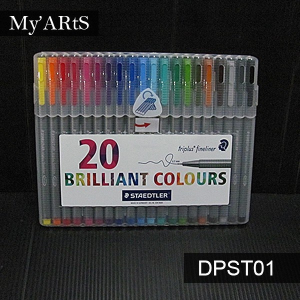 

Staedtler Triplus Fineliner 20 Brilliant Colours Marker Pena Ballpoint Millipen Warna Fine Liner Myarts