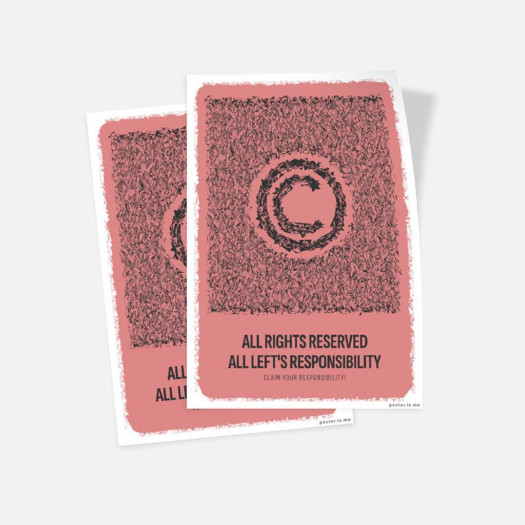 

Glossy Sticker - Set of 2 Claim your responsibility