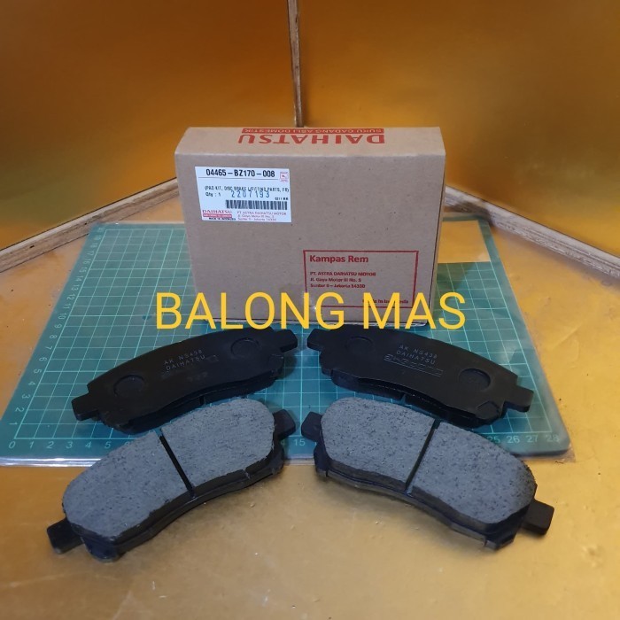 brake pad kampas rem depan daihatsu xenia terios ORI 04465-BZ170-008