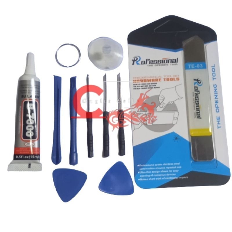 tools 8in lem B7000 15ml nesi congkel lcd tools 8in congkel LCD lem B7000 15 ml