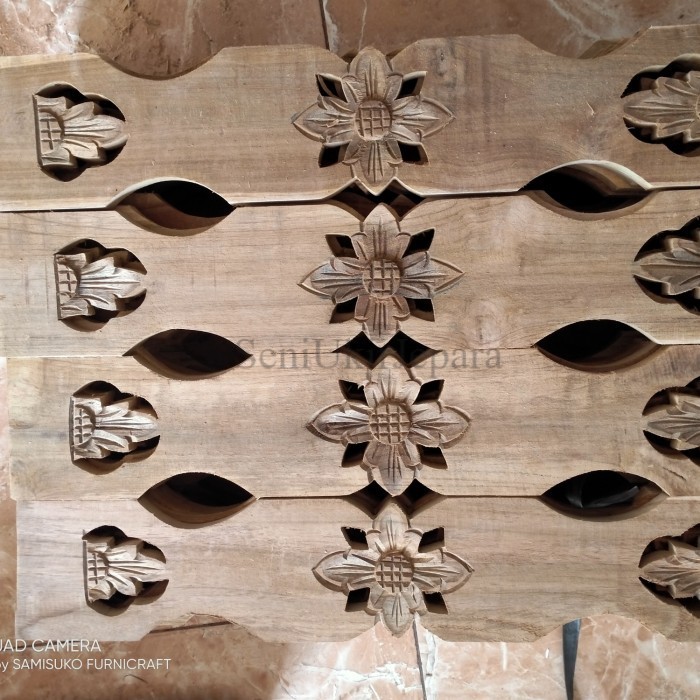 Pagar kayu jati ukir SU2234