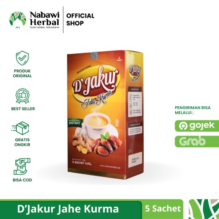 

HDN DJAKUR - Jahe Merah Kurma Minuman Herbal Isi 5 Sachet