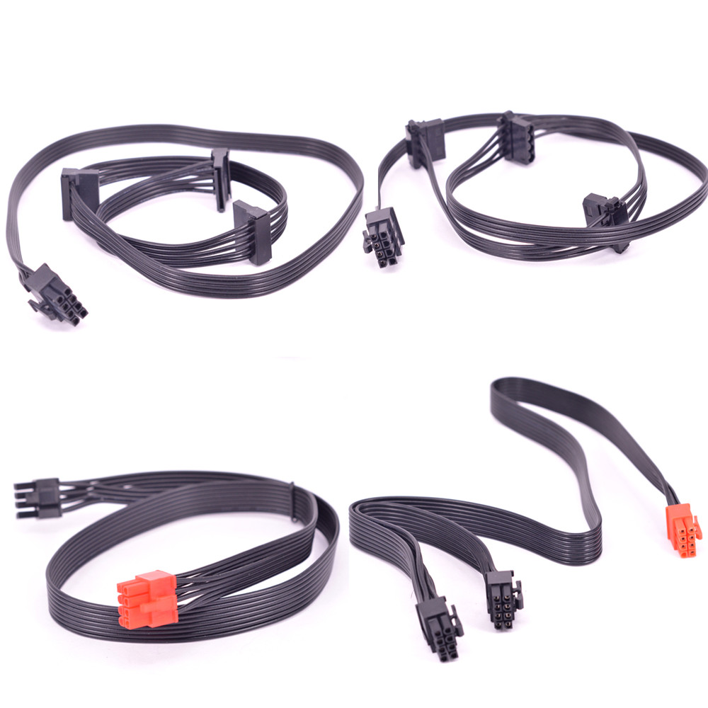 PCIe 8Pin 1 to 3 IDE SATA Cable PCI express GPU 8Pin to 2 Port 6+2pin For Thermaltake TT TR2 RX1200W