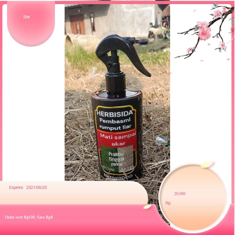 OBAT CAIRAN SEMPROT PEMBASMI RUMPUT LIAR & GULMA 250ml | Herbisida | RUMPUT MATI SAMPAI AKAR