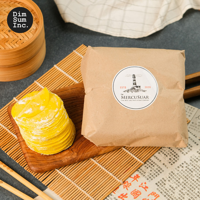 

READY STOCK!!! Kulit Shiumay / Kulit Somay / Kulit Siomay / Kulit Siumay / Kulit Dimsum Premium Kuning Bulat 8 Cm 1 Kg Dumpling Wrapper by Dimsum Inc