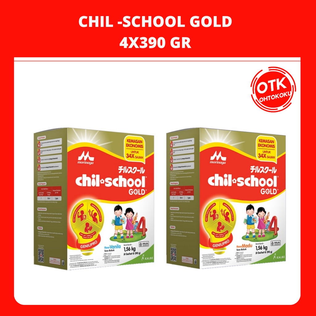 

Morinaga Chil School Gold 1560 Gr Susu Pertumbuhan Anak 3-12 Tahun