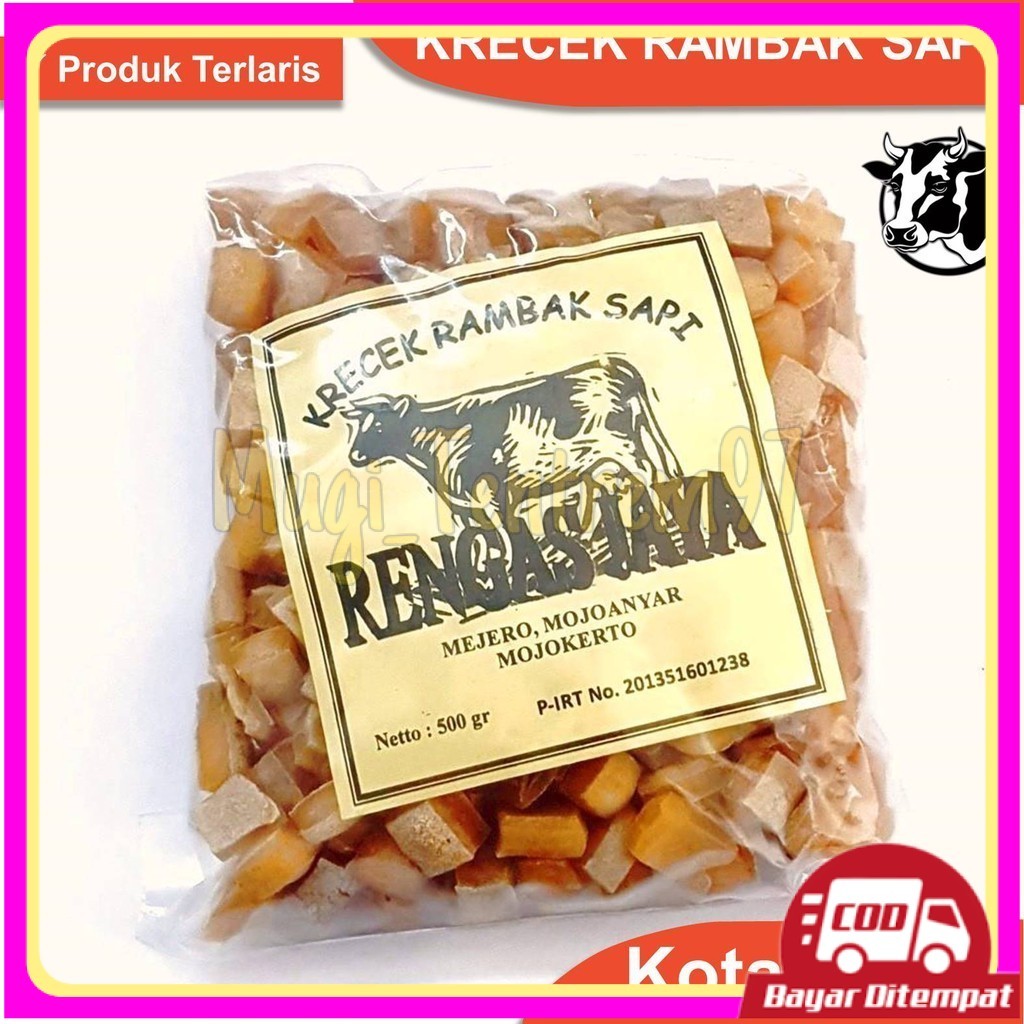 

Rambak Sapi Mentah Super 1kg / Krecek Rambak Sapi Asli / Kerupuk Kulit Sapi Mentah Mojokerto