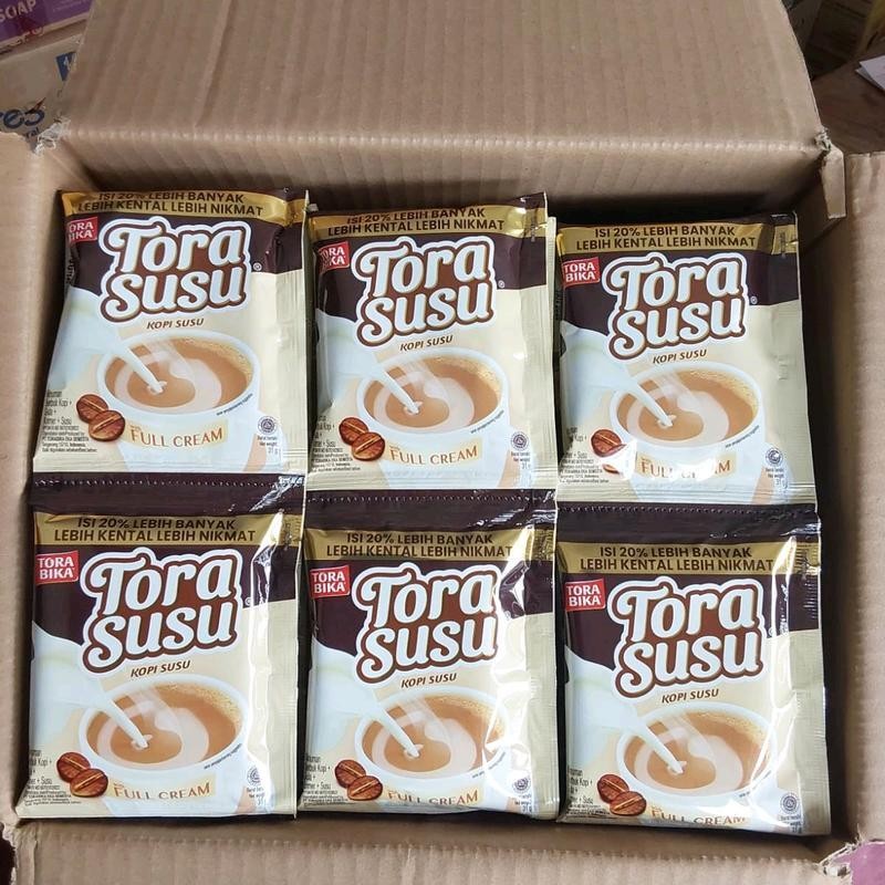 

2 renteng kopi tora susu isi 20 pcs