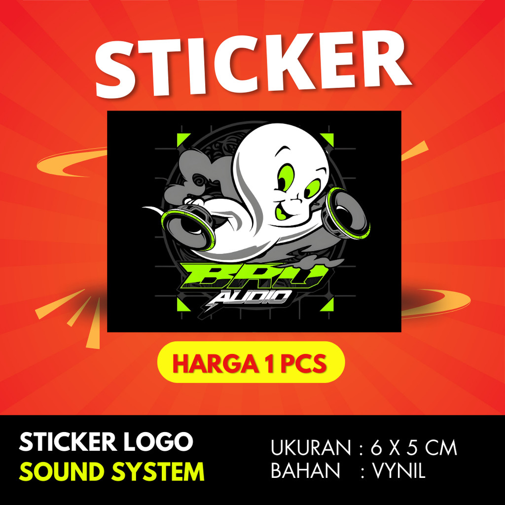 

Sticker sound system BRD AUDIO BAHAN VYNIL ANTI AIR PREMIUM