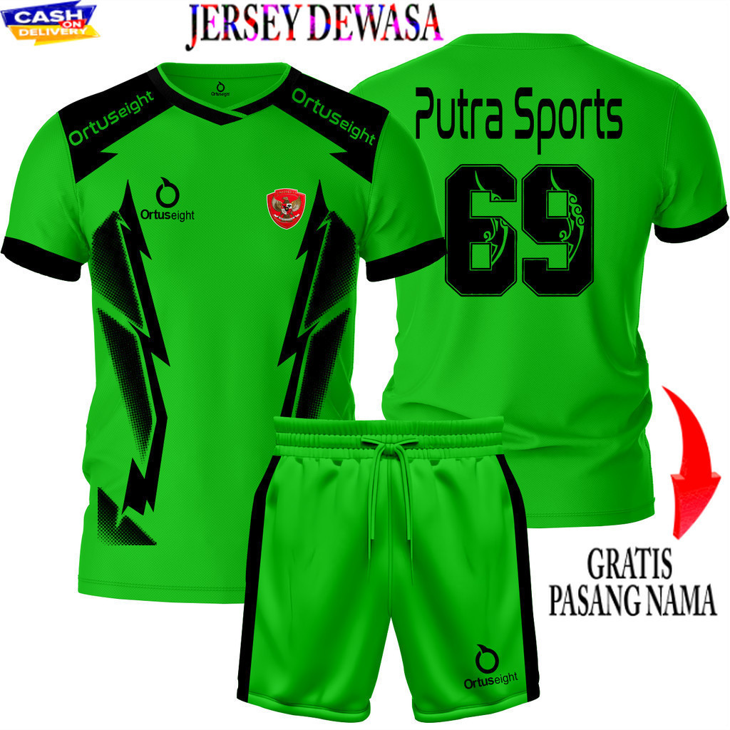 PASANG NAMA DAN NOMOR Baju Bola Jersey Futsal Custom Jersey Bola jersey volly Baju Futsal Sablon Nam