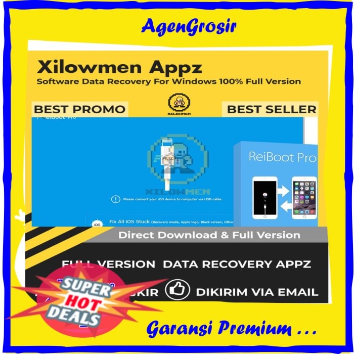 [Garansi Lifetime Pro] Tenorshare Reiboot Pro Pro Data Recovery Win Os Termurah