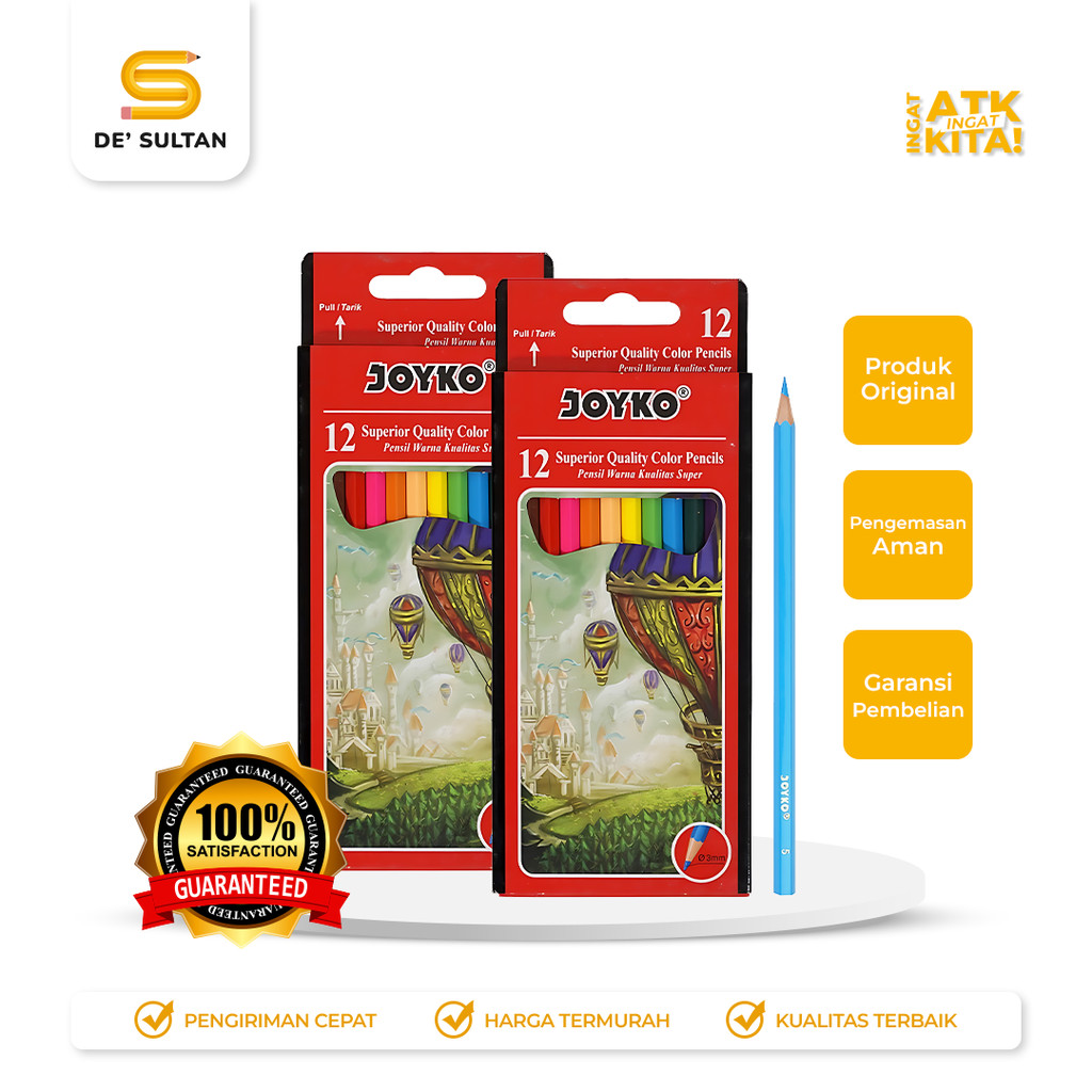 

JOYKO PENSIL WARNA/ COLOR PENCIL CP-100 (1SET)