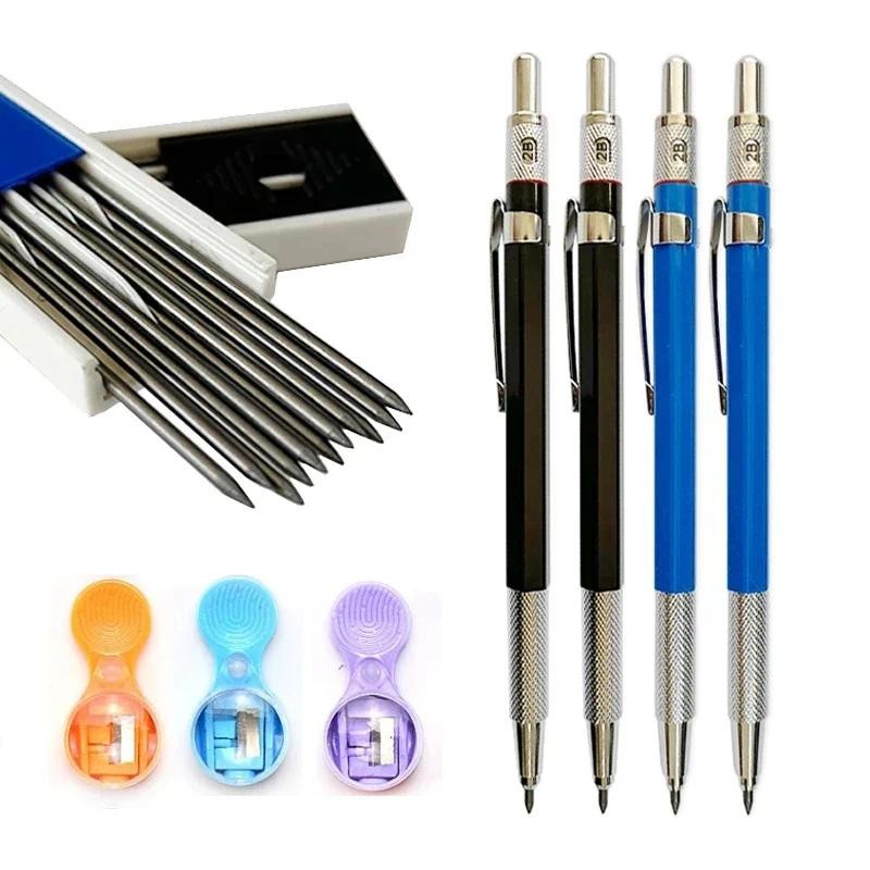 

2.0mm Mechanical Pencils Set with Lead Refills Creative 2B Art Sketch Drawing Painting Automatic Pencil Office School Supplies