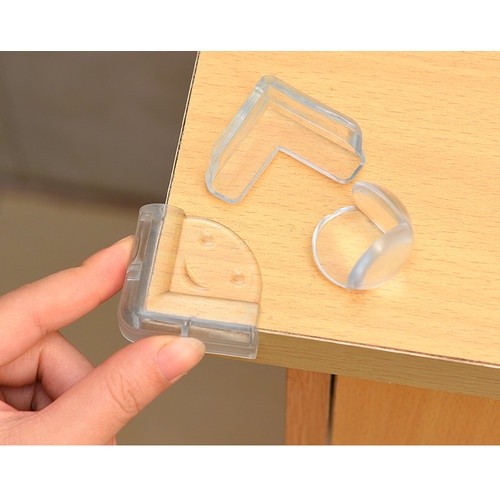 HRM - Pelindung Sudut Meja Transparant / Pelindung Sudut Meja Silikon / Pelindung Benturan Sudut Mej