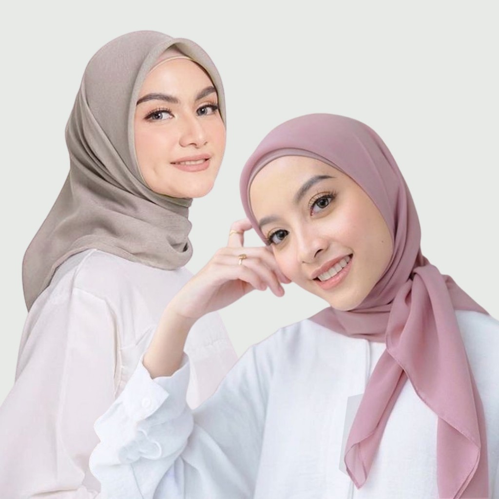 Aline Square Hijab Paris Segi Empat Premium Kerudung ANTI LETOY / Hijab segi empat / kerudung paris 