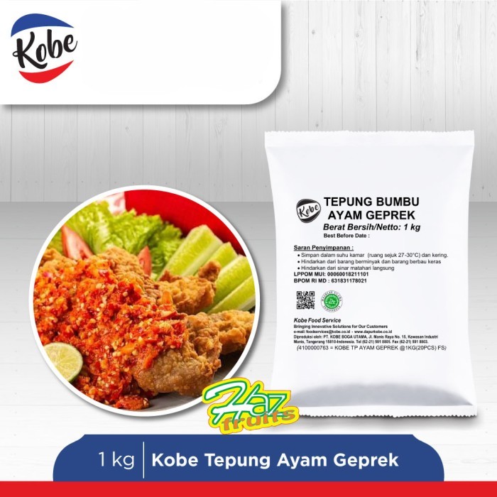 

Kobe Tepung Ayam Geprek 1kg - Kemasan Besar Horeka