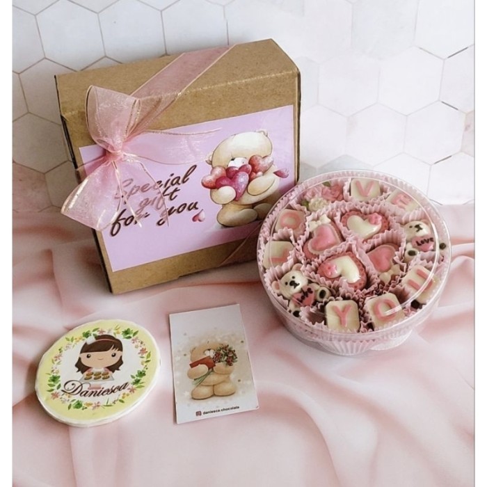

Coklat ucapan love you valentine day anniversary ulangtahun murah IS