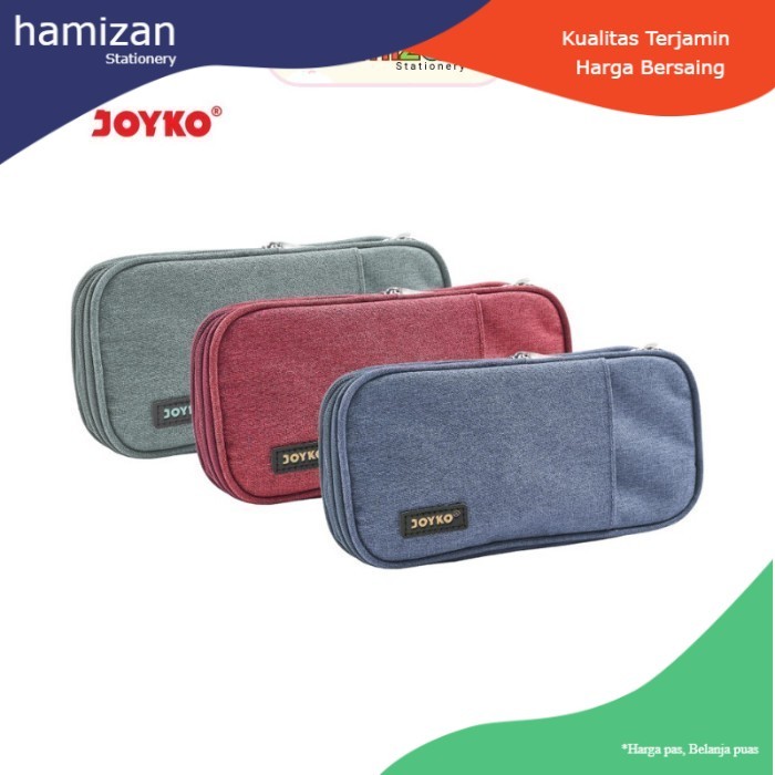 

Joyko Pencil Case Kotak Tempat Pensil PC-5004 Pocket Simple - Red