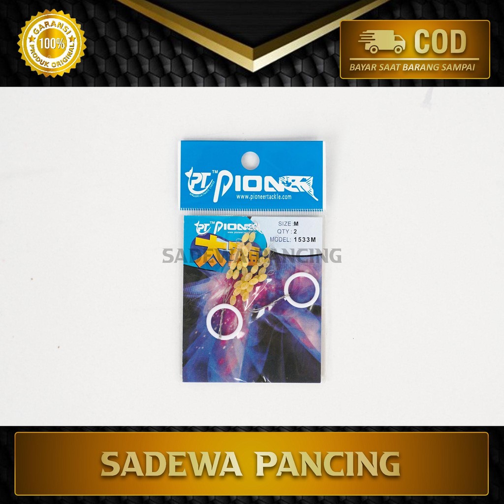 Stopper Pancing Pioneer/ Stopper Pancing/ Stopper Bulat/ Stopper Bulat Warna Kuning/ Karet Pancing