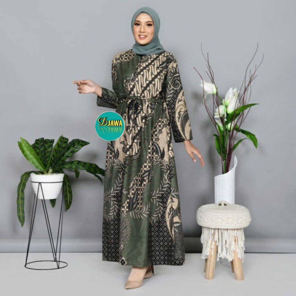 [HOT NEW] GAMIS BATIK WANITA TERBARU KEKINIAN - GAMIS BATIK JUMBO - MS GAMIS SRIWEDARI MAXI BUSUI  M