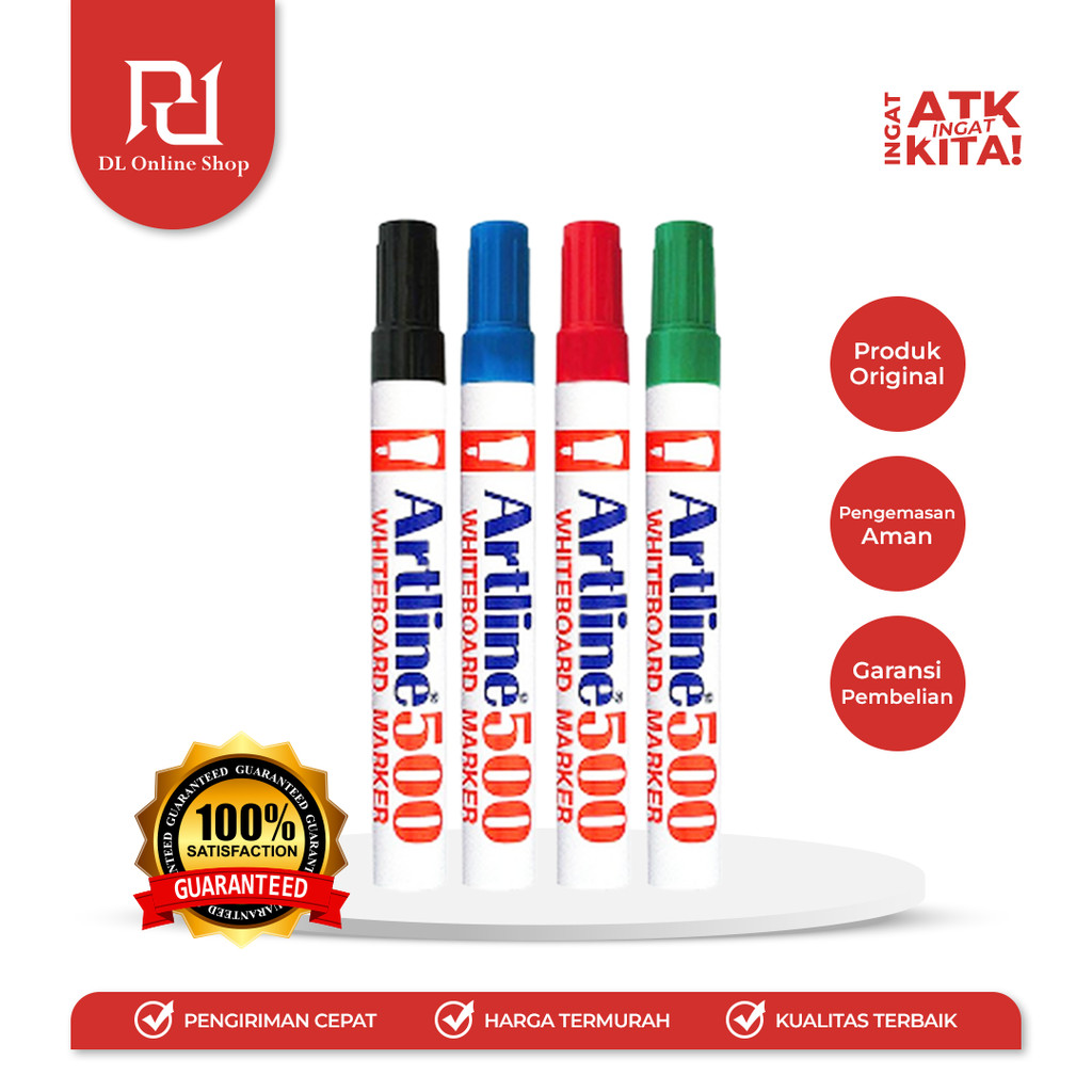 

ARTLINE SPIDOL PAPAN TULIS/ WHITEBOARD MARKER 500 (1LSN/ 12PCS)