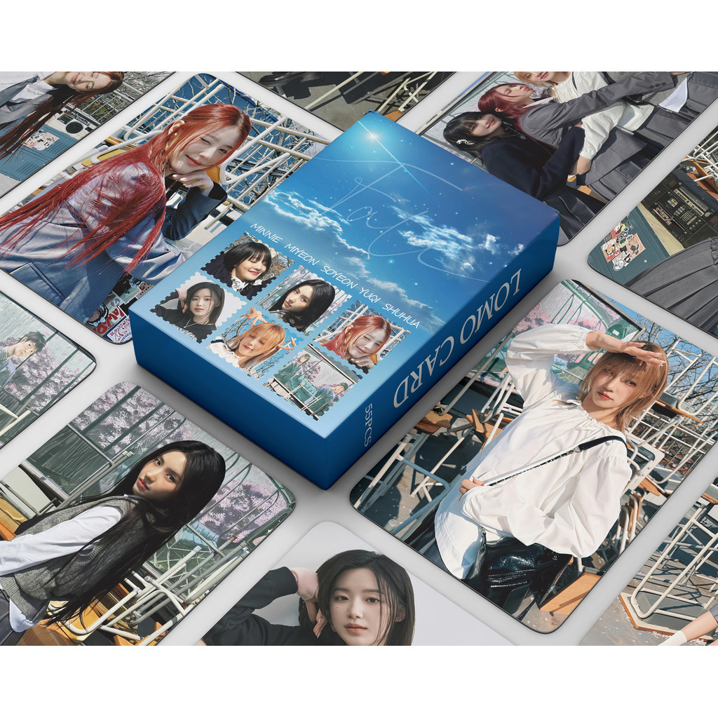 

55pcs/Box Kpop (G)I-DLE Fate Photocards GIDLE MINNIE Song Yuqi lomo cards for Student Fan Collectible Cards