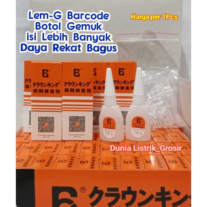 

GROSIR PARTAI!!! Lem G Barcode isi Lebih Banyak/ Lem G Botol Gemuk Serbaguna Lem Korea Lem G Barcode, Grosir Murah!!!