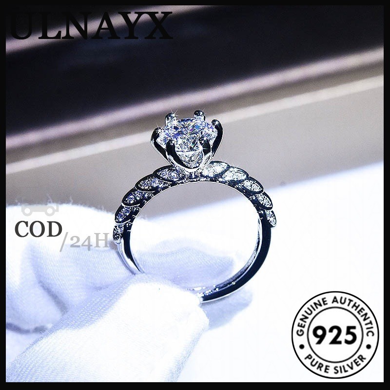 Moissanite Pt950 Desain Niche Cincin Fashion Ringan Cincin Mewah