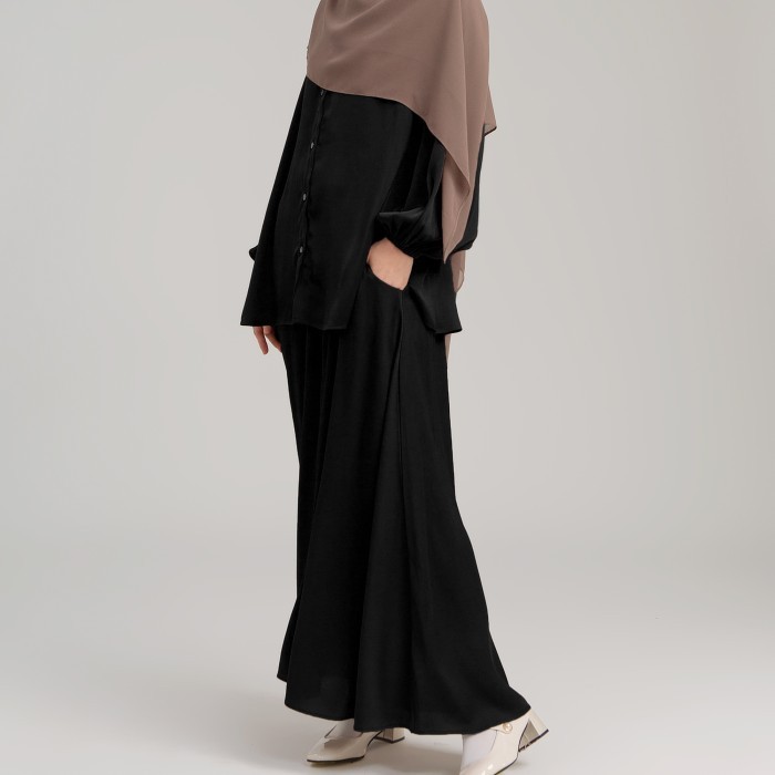 NEW -Zara Set | Setelan Rok Wanita | Setelan Wanita Polos - Black