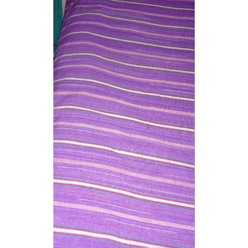 Baju Kain Lurik Ungu Lilac