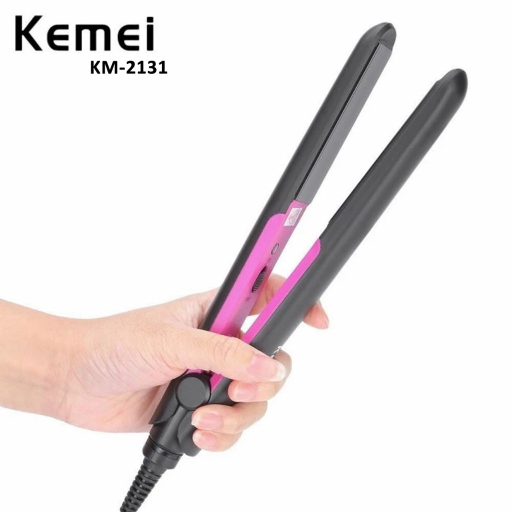Catokan Rambut KEMEI KM-2131 / KM 2131 Catokan 2in1 Pelurus dan Pengeriting Rambut