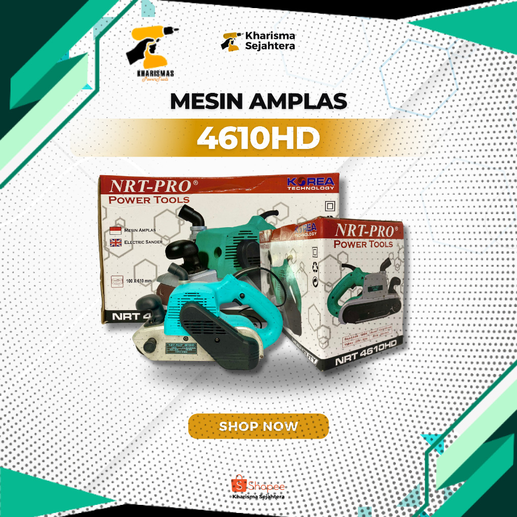 BELT SANDER / MESIN AMPLAS TANK 4" 4610 HD NRT-PRO