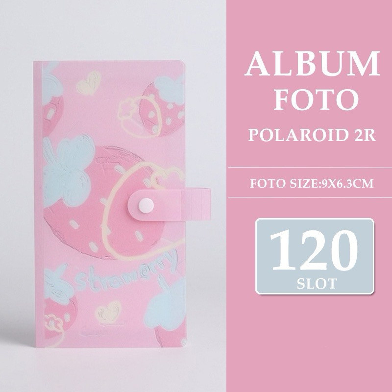 (acc ptk) ALBUM FOTO POLAROID / PHOTOCARD 120 SLOT / Album Foto polaroid premium ukuran  2R 120 Slot