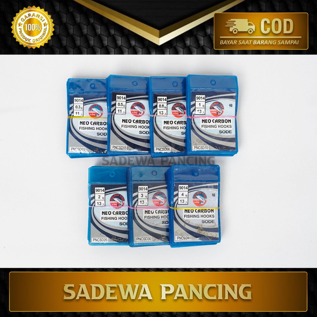 Mata Kail Neo Carbon 9014 Tipe Sode/ Kail Carbon/ Kail Ikan Wader/ Kail Ikan Beunteur/ Neo Carbon/ M