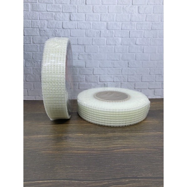 C. Lakban Gipsum / Lem Gipsum / Fibertape / Isolasi Gipsum / Lem Kasa Gipsum 1”