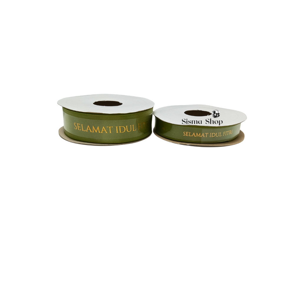 

Pita Kardo Motif Idul Fitri / Eid Mubarak Ribbon 1,5 cm Bahan Satin Warna Spring Moss (1 Gulung)