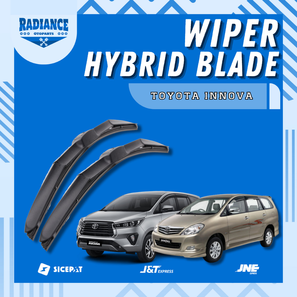 Wiper Mobil Hybrid Toyota Kijang Innova / All New Innova / Reborn / Zenix / Venturer 1SET Wiper Blad