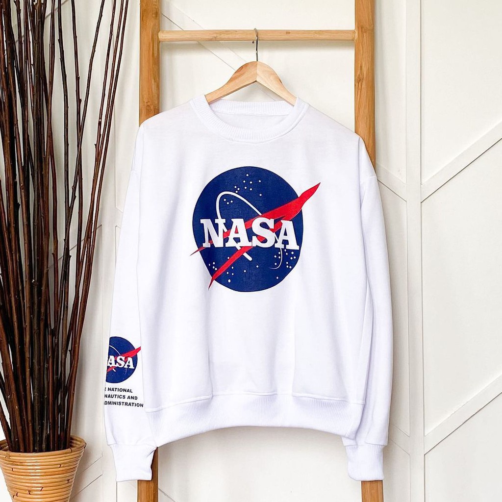 BAJU LENGAN PANJANG PRIA KAOS COWOK DEWASA TEBAL THE NATIONAL NASA SWEATER KEREN KEKINIAN MURAH