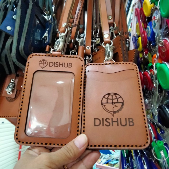 

Name Tag Id Card holder Dishub Kulit Asli