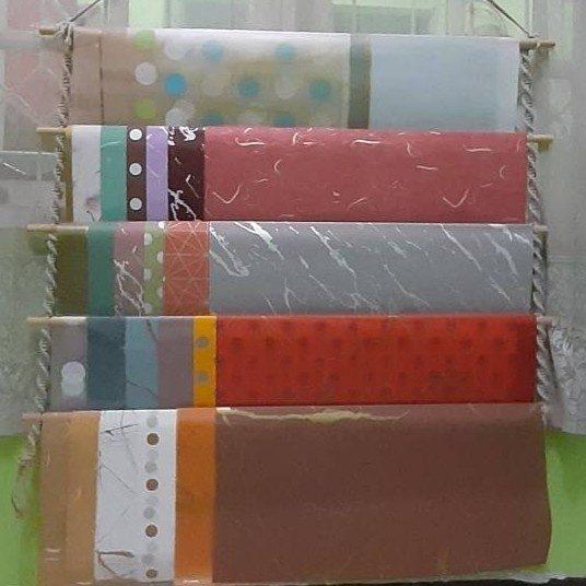 

PROMO TERBATAS!!! gantungan kertas cellophane/kertas kado - Beige, 4 susun